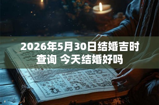 2026年5月30日结婚吉时查询 今天结婚好吗 2026年5月30日结婚吉时查询 今天结婚好吗