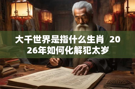 大千世界是指什么生肖  2026年如何化解犯太岁
