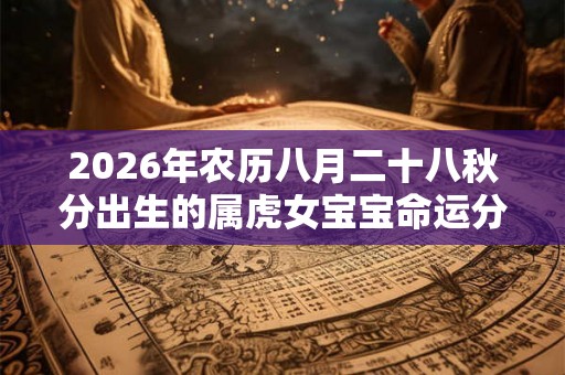 2026年农历八月二十八秋分出生的属虎女宝宝命运分析