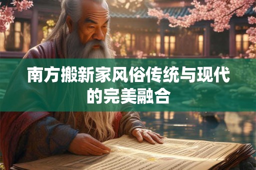 南方搬新家风俗传统与现代的完美融合