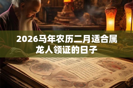 2026马年农历二月适合属龙人领证的日子