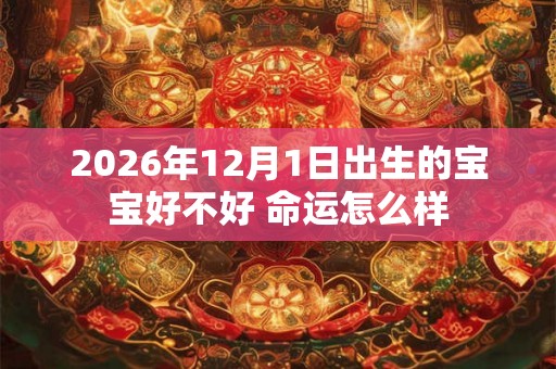 2026年12月1日出生的宝宝好不好 命运怎么样