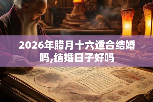 2026年腊月十六适合结婚吗,结婚日子好吗 2026年腊月十六适合结婚吗,结婚日子好吗