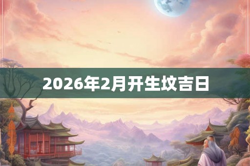 2026年2月开生坟吉日