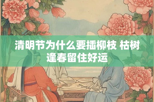 清明节为什么要插柳枝 枯树逢春留住好运