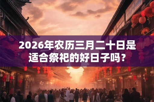 2026年农历三月二十日是适合祭祀的好日子吗？
