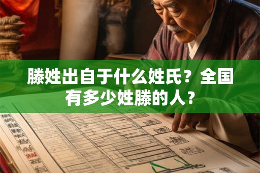 滕姓出自于什么姓氏？全国有多少姓滕的人？