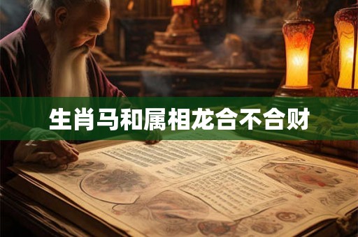 生肖马和属相龙合不合财
