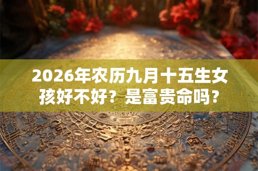 2026年农历九月十五生女孩好不好？是富贵命吗？