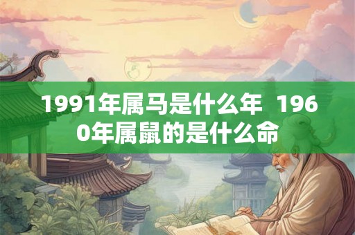 1991年属马是什么年  1960年属鼠的是什么命