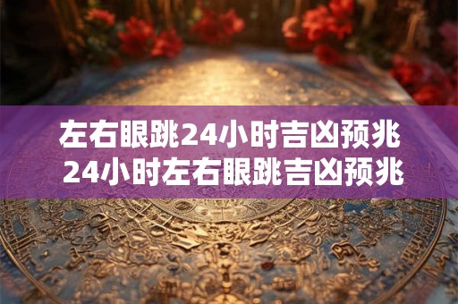 左右眼跳24小时吉凶预兆 24小时左右眼跳吉凶预兆