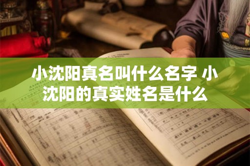 小沈阳真名叫什么名字 小沈阳的真实姓名是什么