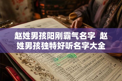 赵姓男孩阳刚霸气名字  赵姓男孩独特好听名字大全