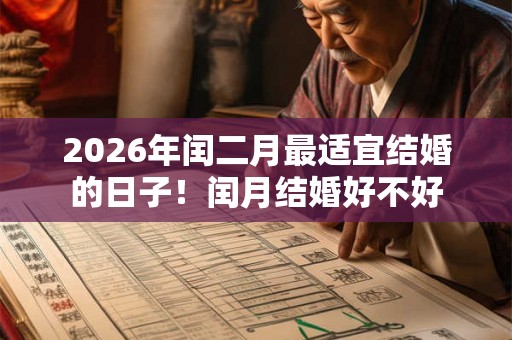 2026年闰二月最适宜结婚的日子！闰月结婚好不好
