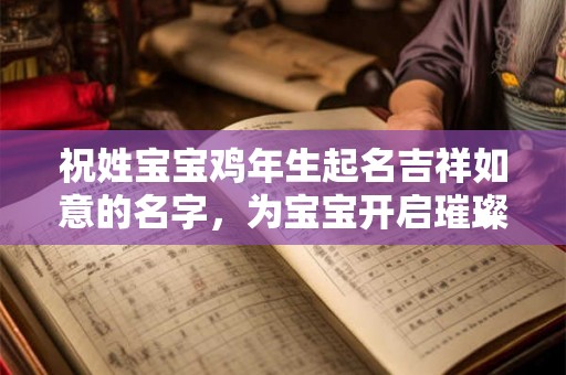 祝姓宝宝鸡年生起名吉祥如意的名字,为宝宝开启璀璨人生 祝姓宝宝鸡年生起名吉祥如意的名字,为宝宝开启璀璨人生