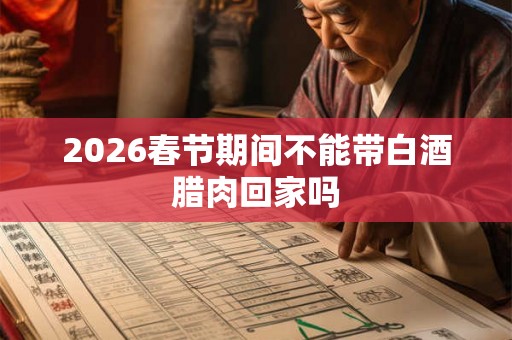 2026春节期间不能带白酒腊肉回家吗