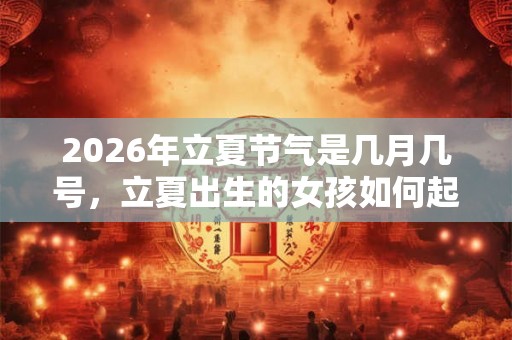 2026年立夏节气是几月几号，立夏出生的女孩如何起名字