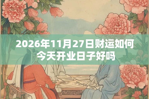 2026年11月27日财运如何 今天开业日子好吗
