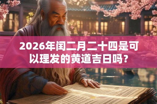 2026年闰二月二十四是可以理发的黄道吉日吗？