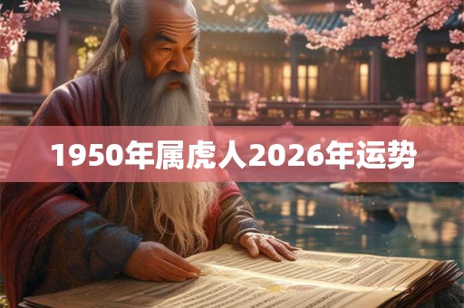 1950年属虎人2026年运势