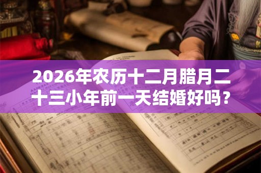 2026年农历十二月腊月二十三小年前一天结婚好吗？
