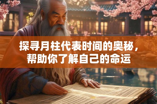 探寻月柱代表时间的奥秘,帮助你了解自己的命运 探寻月柱代表时间的奥秘,帮助你了解自己的命运