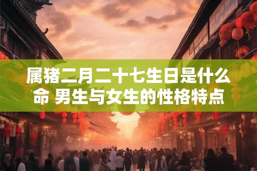 属猪二月二十七生日是什么命 男生与女生的性格特点