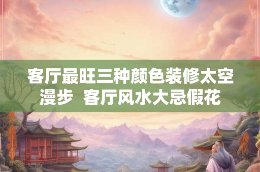 客厅最旺三种颜色装修太空漫步  客厅风水大忌假花