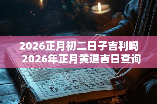 2026正月初二日子吉利吗  2026年正月黄道吉日查询一览表