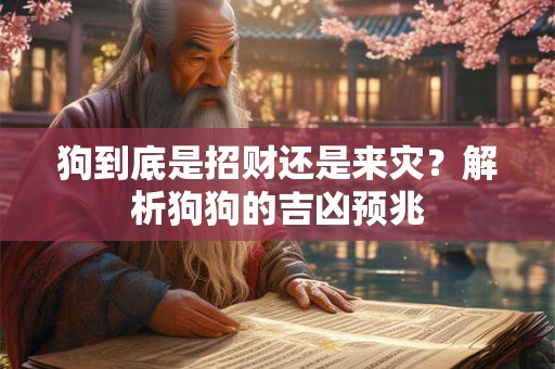 狗到底是招财还是来灾？解析狗狗的吉凶预兆