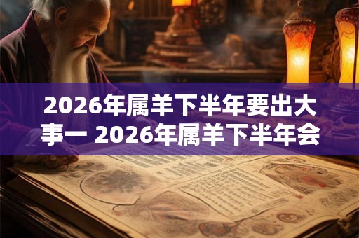 2026年属羊下半年要出大事一 2026年属羊下半年会发生什么大事