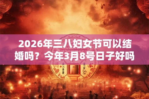 2026年三八妇女节可以结婚吗？今年3月8号日子好吗