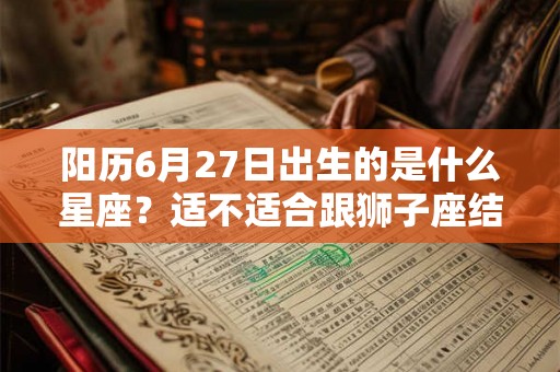 阳历6月27日出生的是什么星座？适不适合跟狮子座结婚？