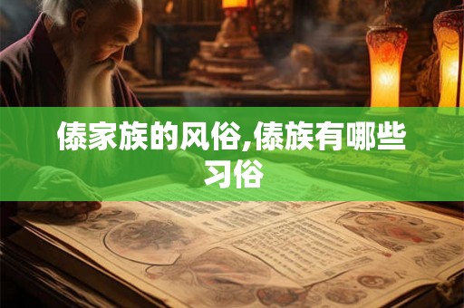 傣家族的风俗,傣族有哪些习俗