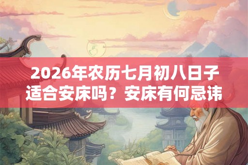 2026年农历七月初八日子适合安床吗?安床有何忌讳? 2026年农历七月初八日子适合安床吗?安床有何忌讳?