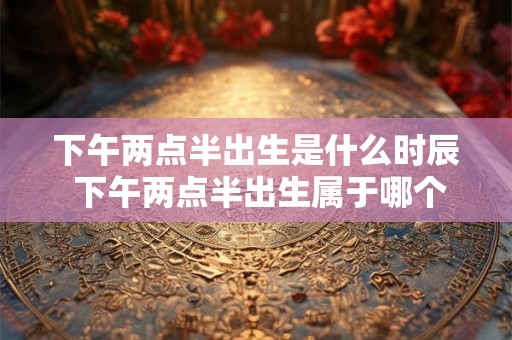 下午两点半出生是什么时辰 下午两点半出生属于哪个时辰
