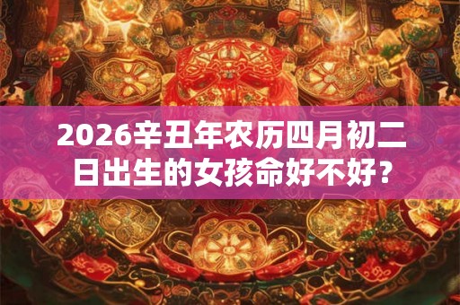 2026辛丑年农历四月初二日出生的女孩命好不好？