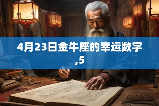 4月23日金牛座的幸运数字,5