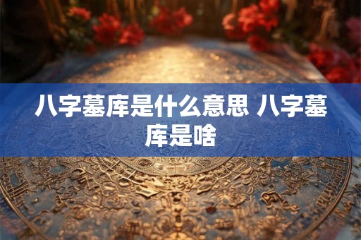 八字墓库是什么意思 八字墓库是啥