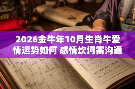 2026金牛年10月生肖牛爱情运势如何 感情坎坷需沟通化解