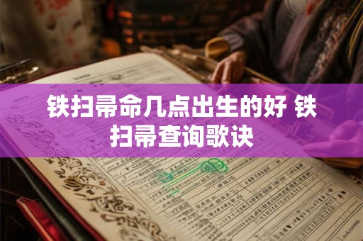 铁扫帚命几点出生的好 铁扫帚查询歌诀