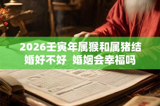 2026壬寅年属猴和属猪结婚好不好  婚姻会幸福吗