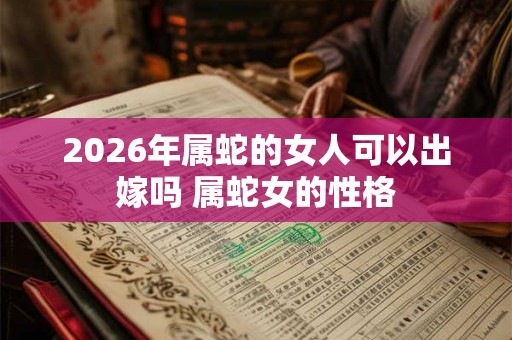 2026年属蛇的女人可以出嫁吗 属蛇女的性格