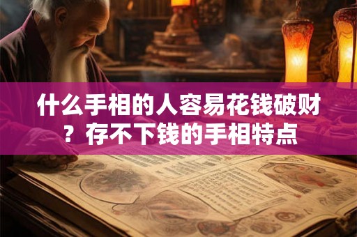 什么手相的人容易花钱破财？存不下钱的手相特点