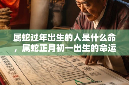 属蛇过年出生的人是什么命,属蛇正月初一出生的命运 属蛇过年出生的人是什么命,属蛇正月初一出生的命运