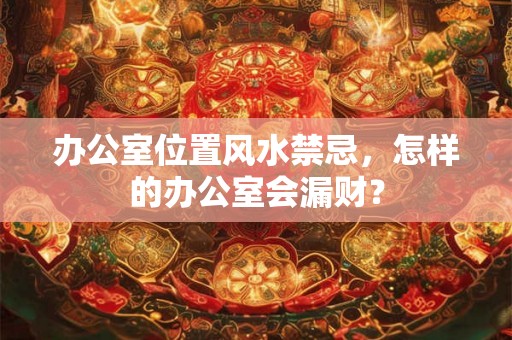 办公室位置风水禁忌,怎样的办公室会漏财? 办公室位置风水禁忌,怎样的办公室会漏财?