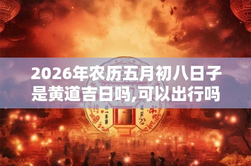 2026年农历五月初八日子是黄道吉日吗,可以出行吗？