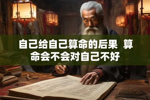 自己给自己算命的后果 算命会不会对自己不好 自己给自己算命的后果 算命会不会对自己不好