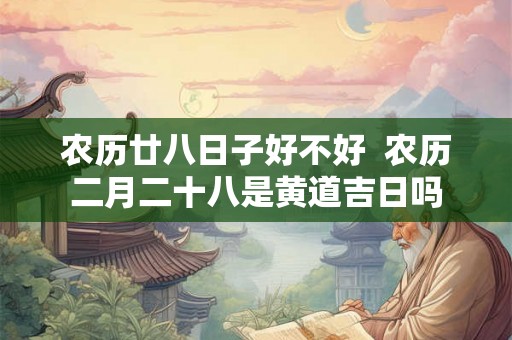 农历廿八日子好不好  农历二月二十八是黄道吉日吗