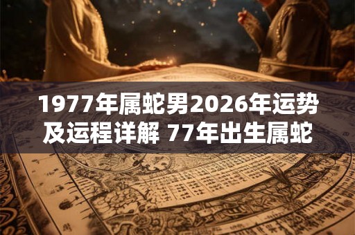 1977年属蛇男2026年运势及运程详解 77年出生属蛇人2026全年每月运势男性